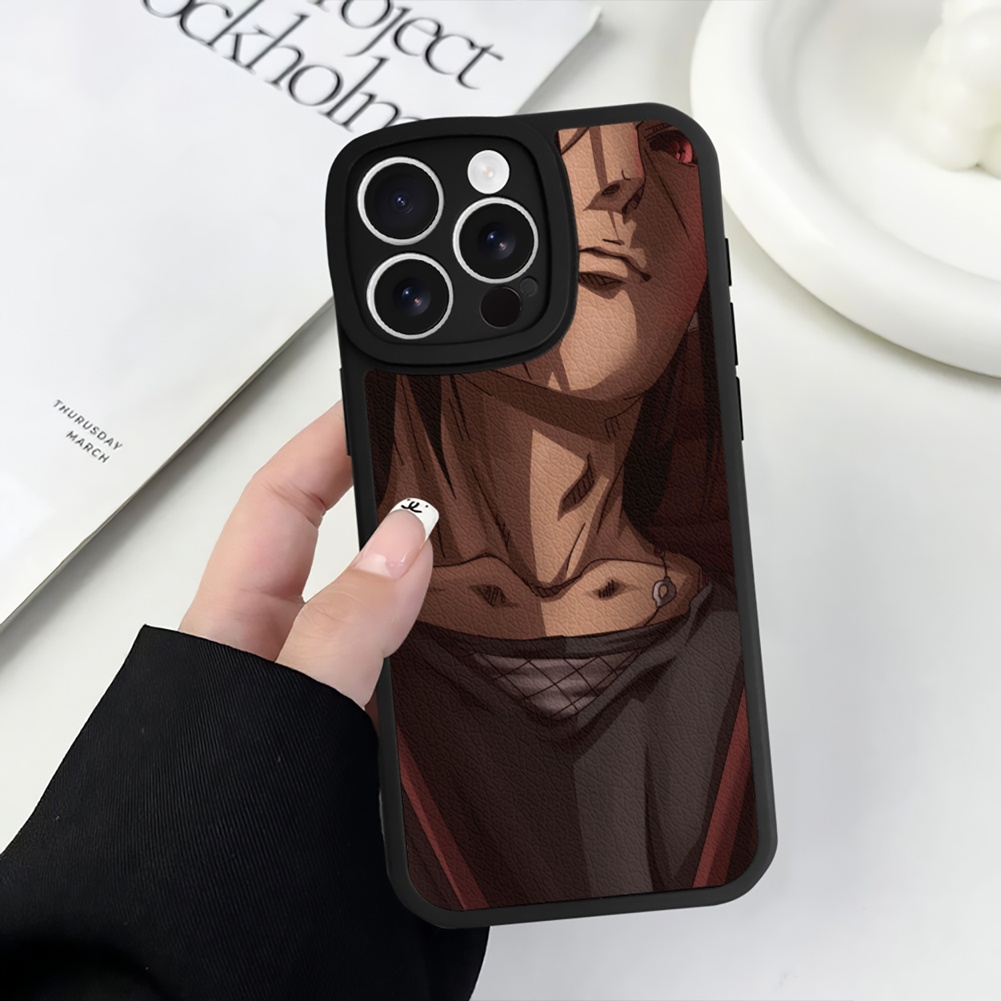 （画像用） NARUTO -ナルト- NARUTO -ナルト- 疾風伝 【iPhone 16シリーズ対応】シリコンスマホケース（レザー調） 材質：シリコン